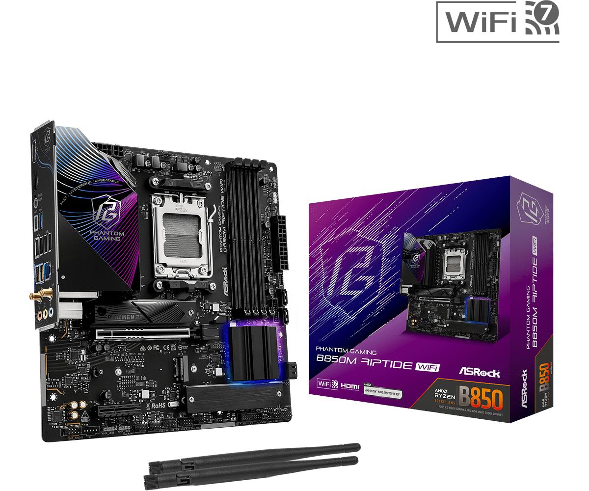 ASROCK B850M Riptide WiFi New  - đánh giá và giá X870E Atx Motherboard